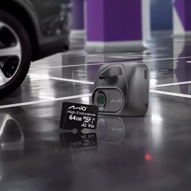 MicroSD karte MIO Flash Memory 64 GB UHS-I High Endurance nepārtrauktai ierakstīšanai