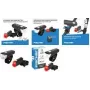 Velosipēdu lukturu komplekts FISCHER FAHRRAD LED ar baterijām melns 50760
