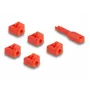 Porta bloķētājs DeLOCK 20928 RJ-45 sarkans plastmasa 11 gab.