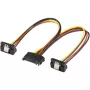 15-pin SATA Y-barības kabelis 20 cm