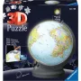 Ravensburger 3D puzzle globuss ar gaismu