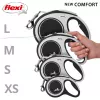 Flexi jauna COMFORT 8 m Melns, Pelēks suņu izvelkamais pavada