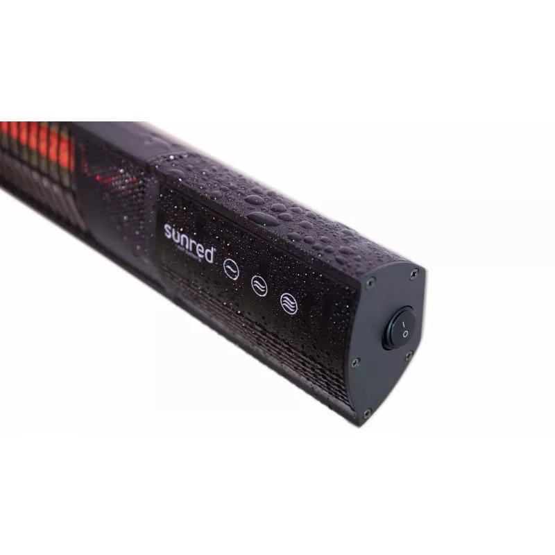 Infrasarkanais sildītājs SUNRED RD-DARK-25, 2500 W, stiprināms pie sienas, IP55, melns