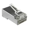 RJ45 STP Cat.5e taisnais kontaktdakša Alantec WT116 iepakojumā pa 100, ekranēts savienotājs 8P8C kabeļiem