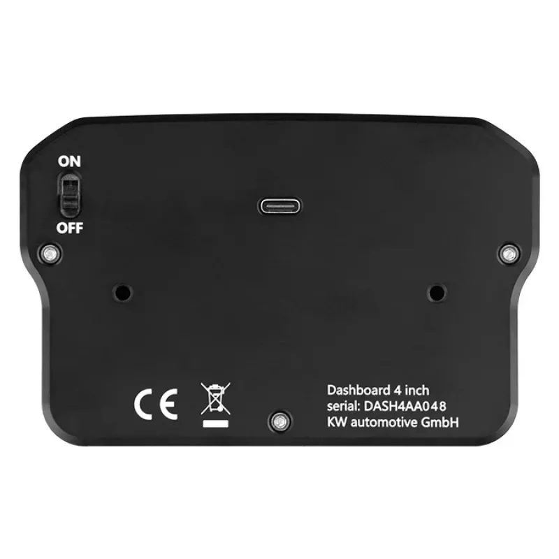 Stūres mērinstrumentu panelis Ascher Racing 4 collu modelis 76080028 sim sacīkšu iekārtām