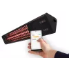 Infrasarkanais sildītājs SUNRED PRO25W-SMART, pie sienas stiprināms trīsstūrveida tumšs, 2500 W, melns, IP55