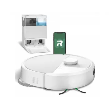 Tīrīšanas robots iRobot Roomba Plus 405 Combo + AutoWash stacija (balta)