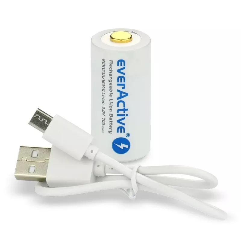 Uzlādējama baterija everActive EV16340 700mAh 3V ar Micro USB uzlādi