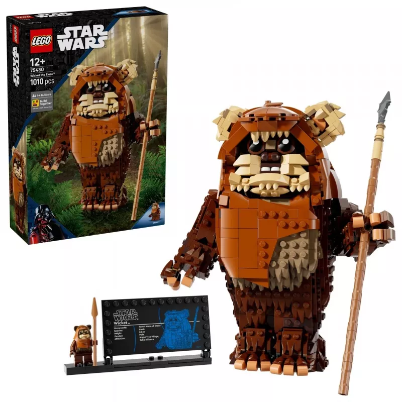 LEGO Star Wars Construct Wicket the Ewok 75430 būvkomplekts — 1010 detaļas, 230 mm modelis, vecumam 12+