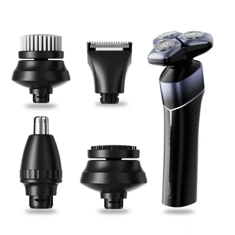 Elektrisks 5-in-1 uzlādējams ūdensizturīgs skūšanās komplekts Maestro MR-675 ar USB uzlādi