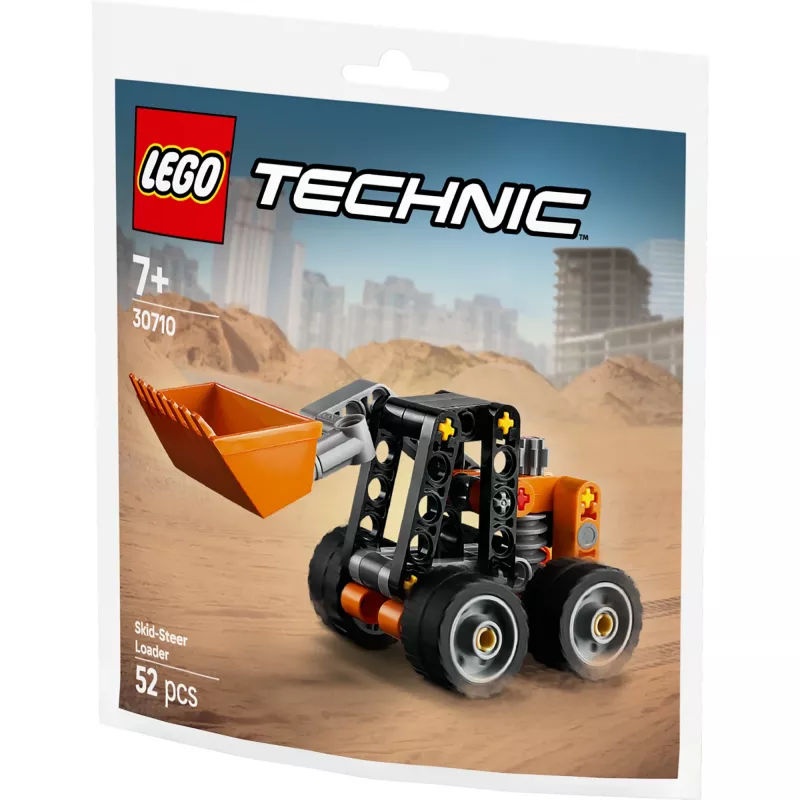 Konstrukcijas rotaļlieta LEGO Technic Skid Steer Loader 30710 ar kustīgām svirām un kāpurķēdēm
