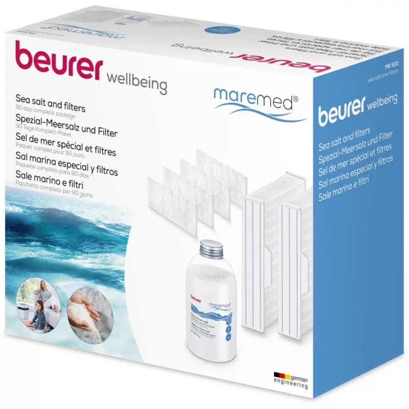 Beurer maremed MK 500 kombinētais filtrs un jūras sāls komplekts