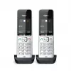 Gigaset COMFORT 500HX duo Analog/DECT telefons ar zvanītāja ID, melns, sudrabs