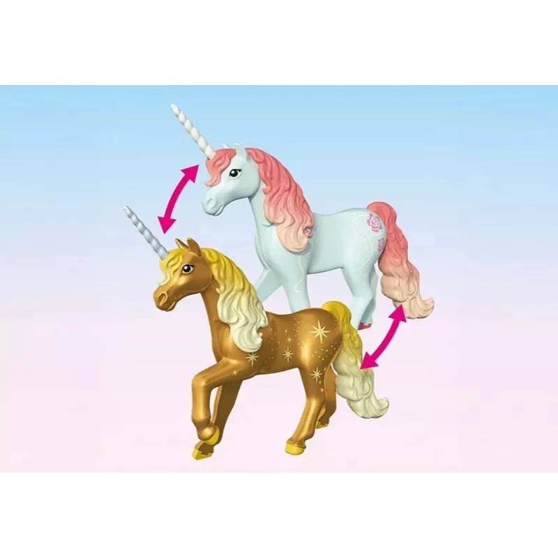 Figūru komplekts Princess Magic 71838 Mājīgā feju māja un zelta vienradzis