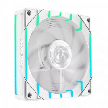 GAMEMAX TORNADO T12 ARGB-RW 120mm balts reversā lāpstiņa korpusa ventilators