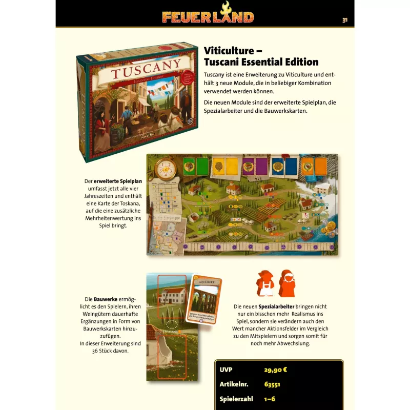 Viticulture: Tuscany Essential Edition, galda spēles paplašinājums