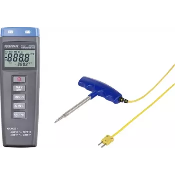 VOLTCRAFT K102 + TP 301 temperatūras mērierīce -200 līdz +1370 °C, K tipa zonde