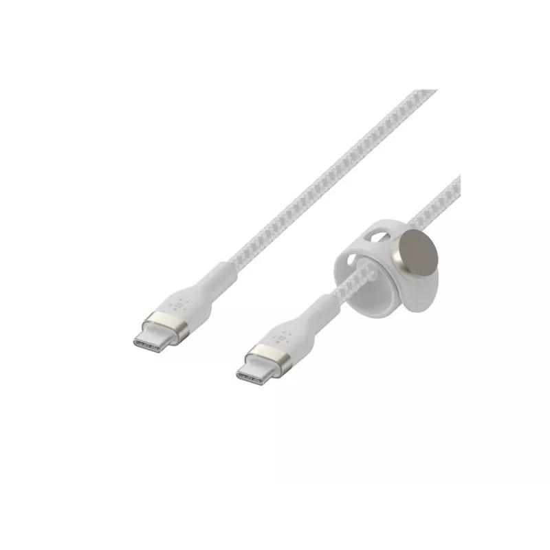USB kabelis Belkin BOOST↑CHARGE PRO Flex 2m USB C Balts