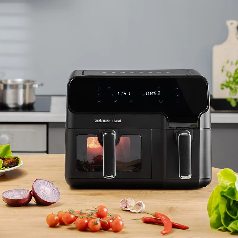 Zelmer ZAF9000 Gaisa fritējs 5,5 l + 3,5 l 2700 W melns