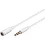 Audio kabelis Goobay 97112 0,5 m 3,5 mm balts