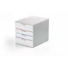 Durable VARICOLOR MIX 4 plastmasas atvilktņu bloks pelēks 4 atvilktnes
