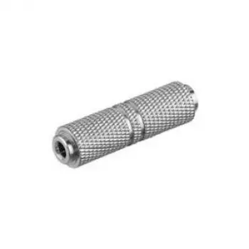 Goobay austiņu adapteris sieviešu-sieviešu metāla versija 3,5 mm ligzda sudraba krāsā