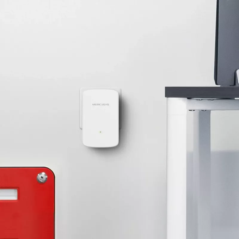 Mercusys ME10 V1 WiFi diapazona paplašinātājs Montebar i wall