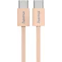 Hama Fabric USB kabelis USB 2.0 1 m USB C Oranžs