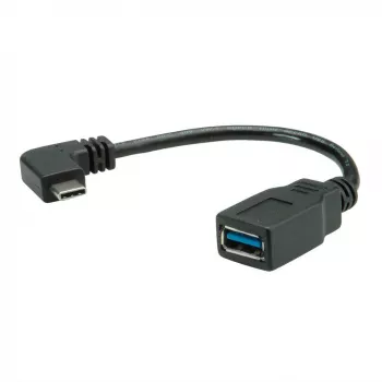 ROLINE 11.02.9031 USB kabelis 0,15 m USB 3.2 Gen 1 (3.1 Gen 1) USB A USB C melns (11.02.9031)