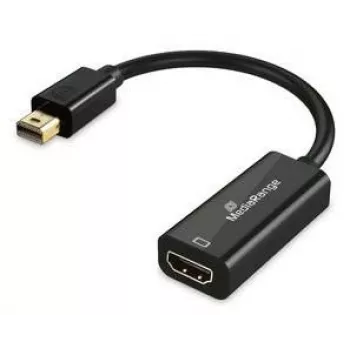 Mini DisplayPort–HDMI pārveidotājs MediaRange MRCS236, 10 Gbps, 20 cm, melns