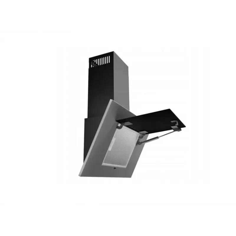 AKPO WK-4 Melns 2.0 60 GRAY/pelēka GLASS T300 Linear LED/Controller Hood
