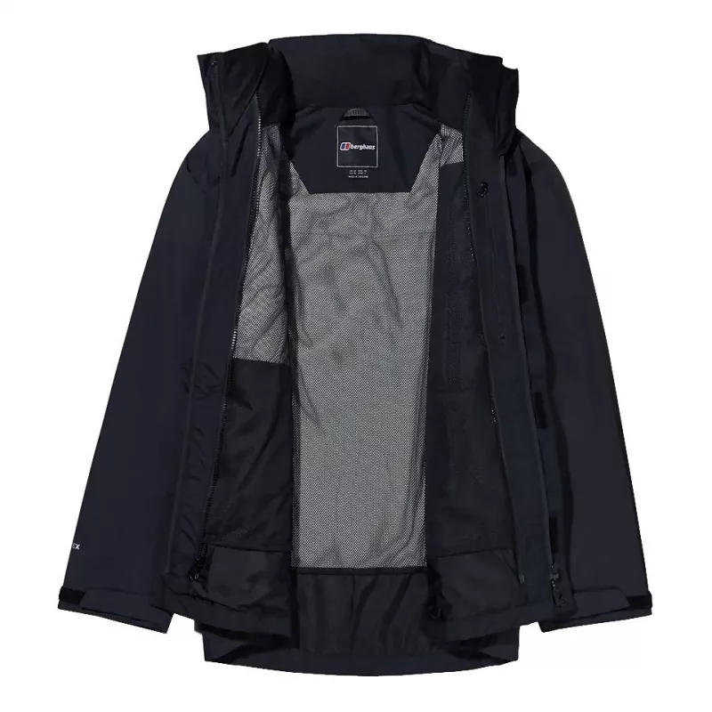 Jakas komplekts Berghaus Deluge Pro 3.0 M + Hillwalker IA Shell M — vīriešu ūdensnecaurlaidīgs virsapģērbs, melns