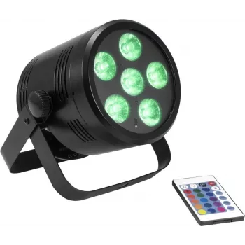 LED Par gaisma EUROLITE AKKU PAR 6 QCL darbināma ar baterijām RGBW
