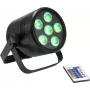 LED Par gaisma EUROLITE AKKU PAR 6 QCL darbināma ar baterijām RGBW