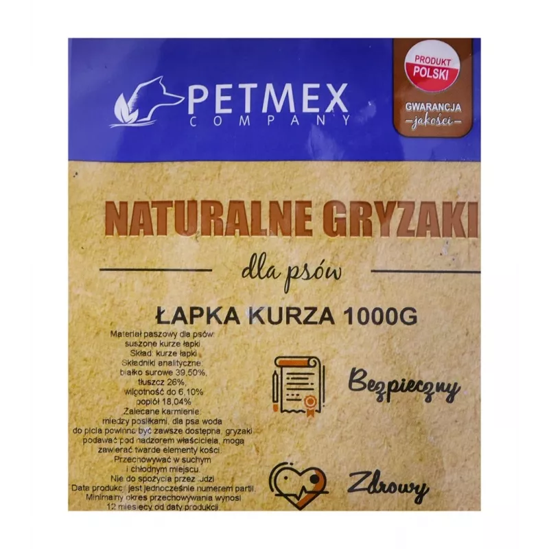 PETMEX suņu kārums Vistas ķepa - 1 kg