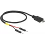 USB kabelis DeLOCK 85408 Micro-USB B 0,3 m Melns
