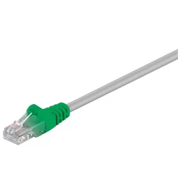 Wentronic Goobay CAT 5e šķērssavienojuma komutācijas kabelis, U/UTP, pelēks, zaļš, pelēki zaļš, 5 m - CCA vara maisījums (68868)