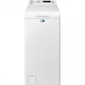Augšējās ielādes veļas mazgājamā mašīna Electrolux EW2TN25262P, 8 kg, 1000 apgr./min, 42 L cilindrs, 230 V, balta