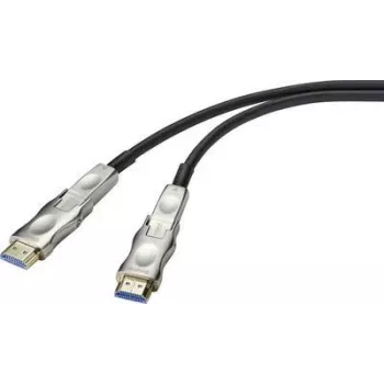 SpeaKa Professional HDMI adaptera kabelis 20,00 m SP-9538580 PVC apvalks Melns [1x HDMI spraudnis, HDMI spraudnis D Micro - 1x HDMI spraudnis, HDMI spraudnis D Micro] (SP-9538580)