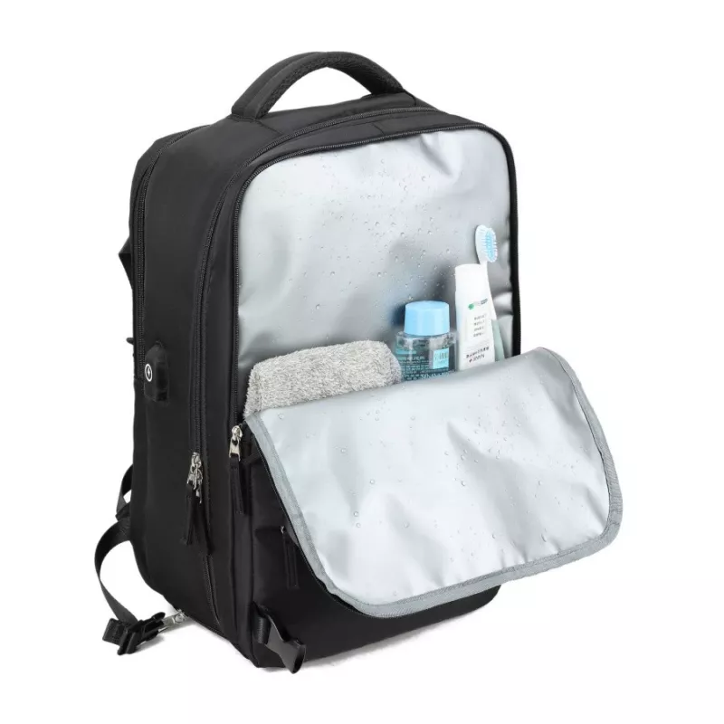 Mugursoma NOVEEN CTB400 unisex 25 L, poliesters, 40×25×20 cm, melna