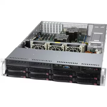 Supermicro SC825 BTQC-R1K23LPB - Rack Mount - 2U - verbessertes, erweitertes ATX - SATA/SAS - Hot-Swap 1200 Watt - Melns