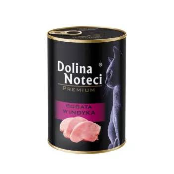 DOLINA NOTECI Premium Rich in turkey - mitrās kaķu barības - 400g