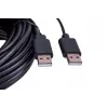 UNITEK Y-278 USB kabelis USB 2.0 10 m 2 x USB A USB A melns
