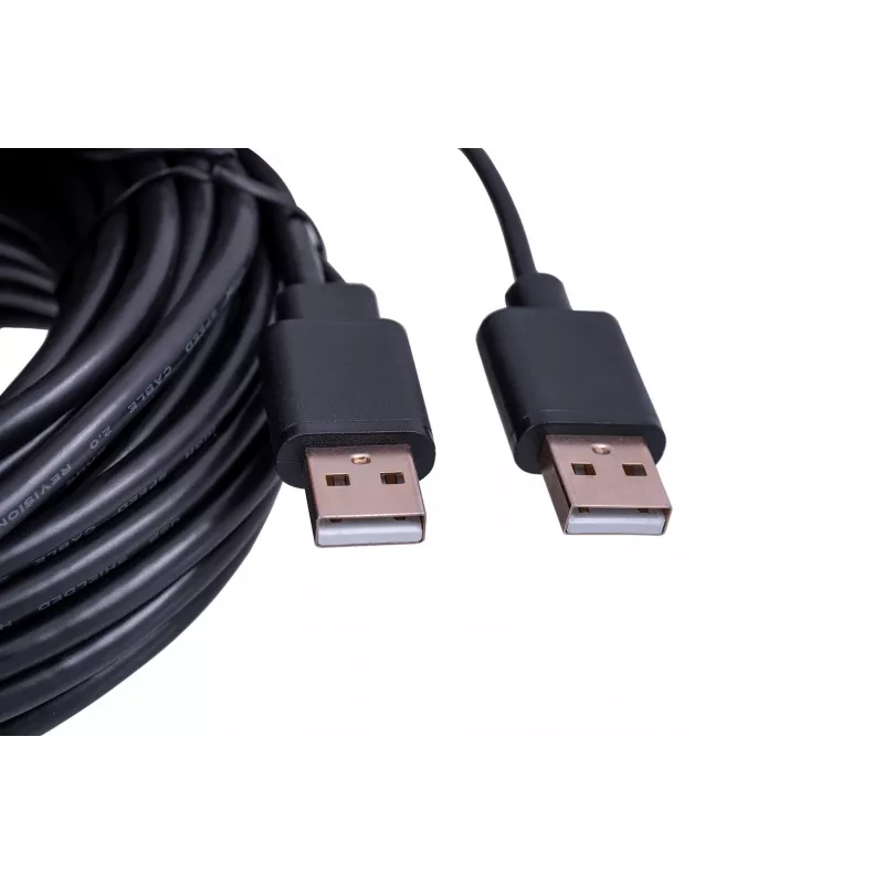 UNITEK Y-278 USB kabelis USB 2.0 10 m 2 x USB A USB A melns