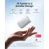 Ārējais akumulators Anker A1638 10000 mAh, 45 W kopējā izejas jauda, balts, iebūvēts izvelkams USB-C kabelis