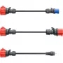 go-e adapteru komplekts Gemini flex 11 kW, 3-daļīgs komplekts (melns, 30 cm)
