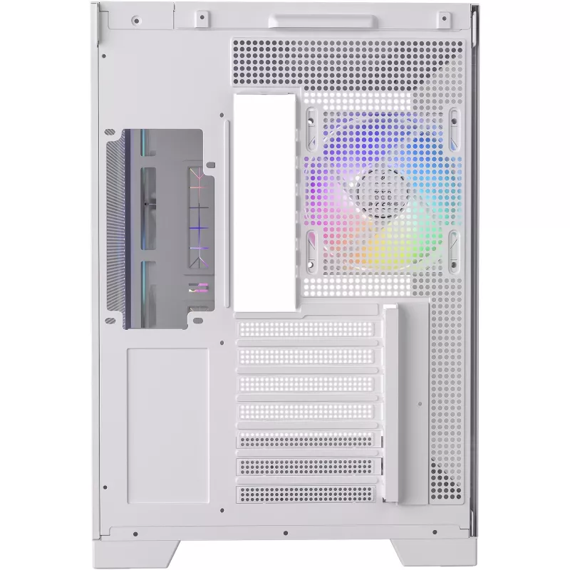 PC korpuss Silentware View A-RGB balta VIEWbalta — mid-tower ar A-RGB apgaismojumu, balta apdare