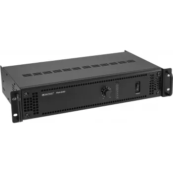 Jaudas pastiprinātājs Omnitronic PAA-240 240W 100V — publiskās adresācijas/līnijas pastiprinātājs