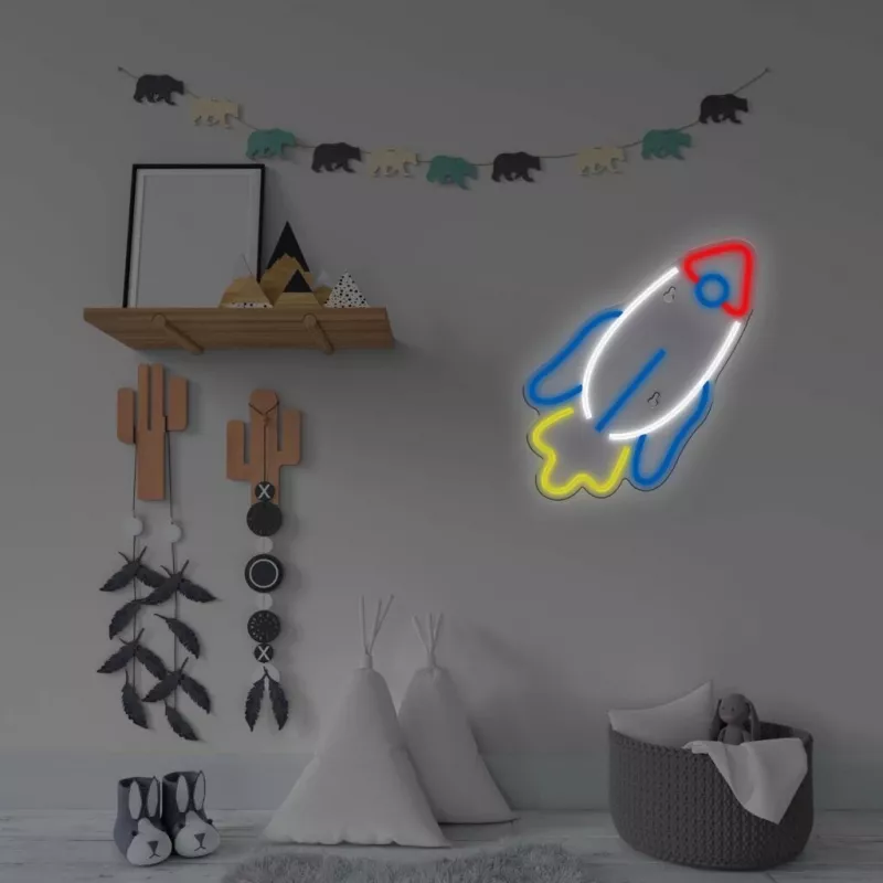 LED neona gaisma MANTA SNL91MT Style RAKETA – dekoratīvs LED neona panelis, modelis SNL91MT