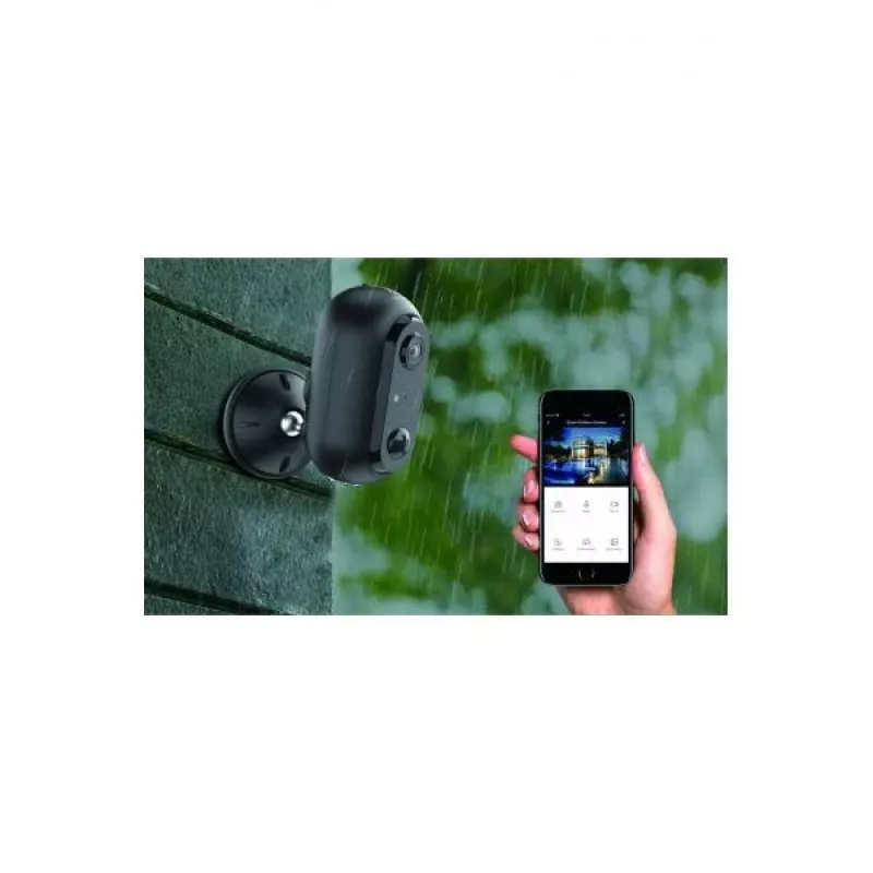 WOOX R9045 āra bezvadu drošības kamera, WiFi, 1080p, skaļrunis, IR-LED 7m, kustības detektors, Micro-SD